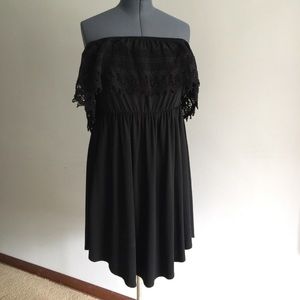 Off the Shoulder Midi Dress